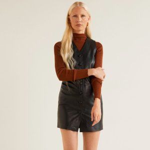 Mango leather Dress